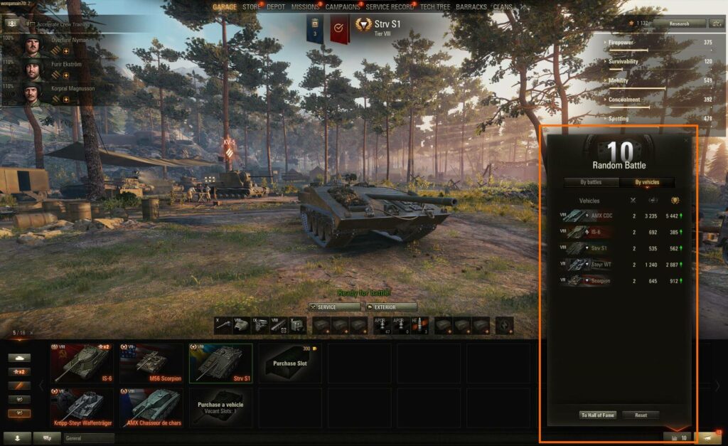 WOT - screenshot